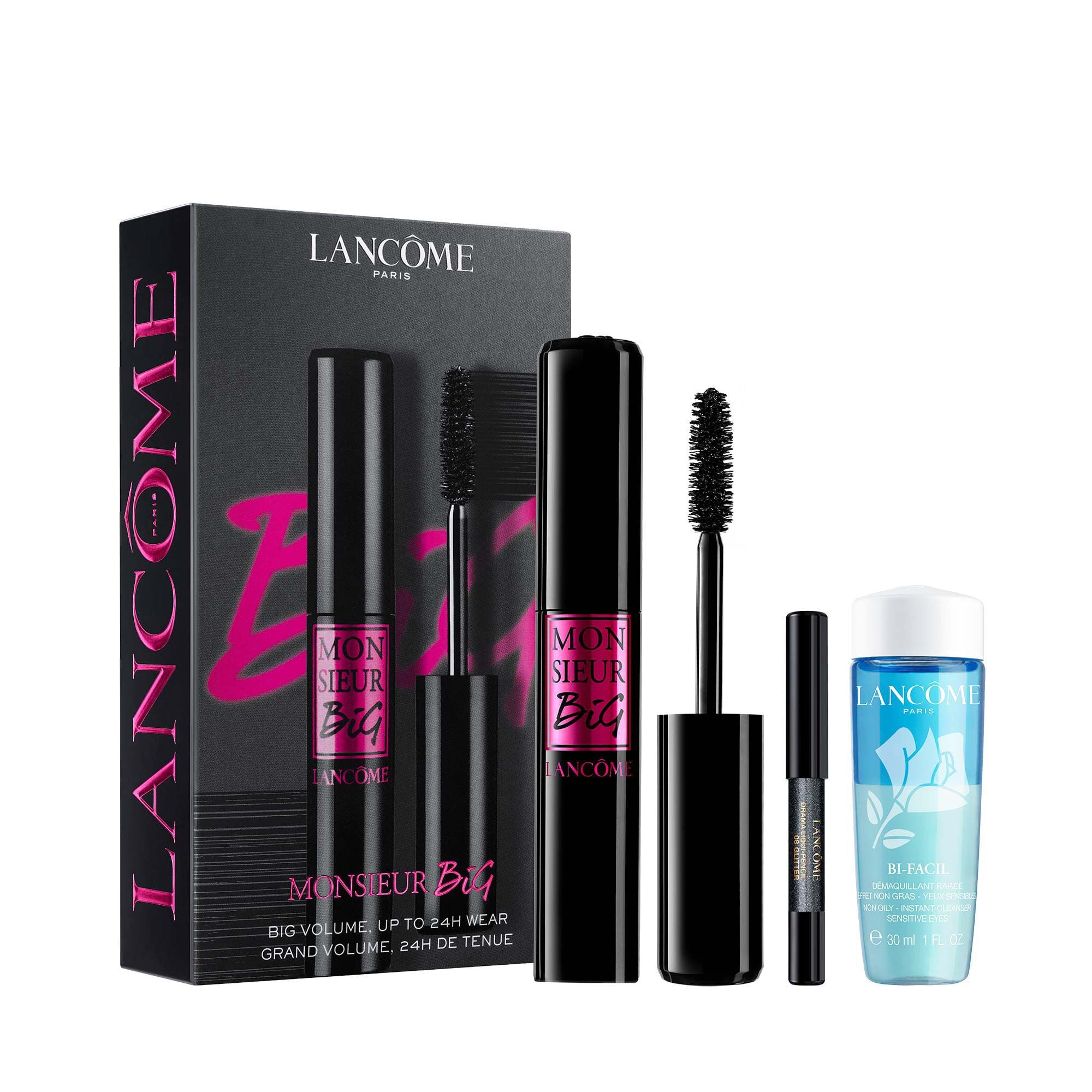 MONSIEUR BIG MASCARA SET WITH DRAMA LIQUI-PENCIL & BI-FACIL